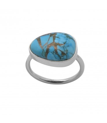 Anillo en plata y Turquesa