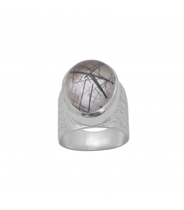 Anillo de Plata y Cuarzo Rutilado