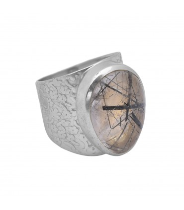 Anillo de Plata y Cuarzo Rutilado