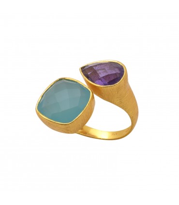 Anillo en Plata con baño de oro