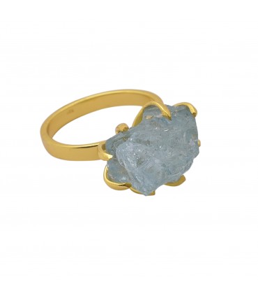 Anillo en Plata y Aguamarina