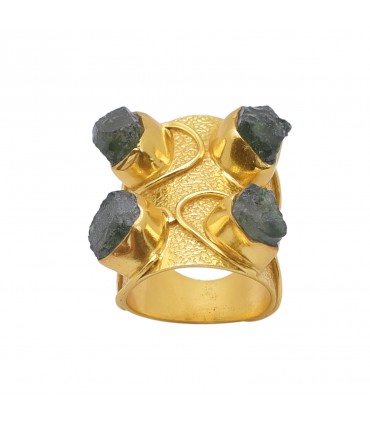 Anillo en plata y Jade