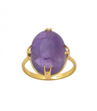 Anillo en plata y amatista