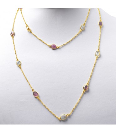 Collar en Plata y Piedras naturales