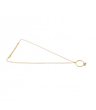 Collar Circulo de la Vida en Plata y Circonitas blancas