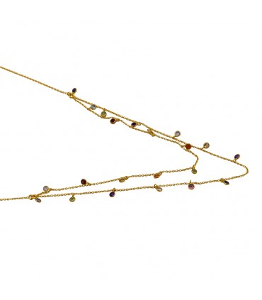 Collar en Plata y piedras naturales