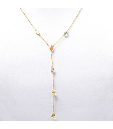 Collar en Plata y Calcedonias