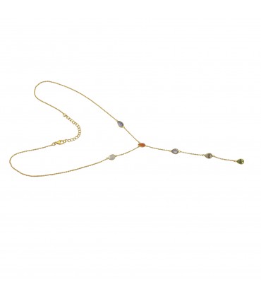 Collar en Plata y Calcedonias