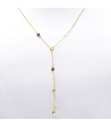 Collar en Plata y piedras naturales