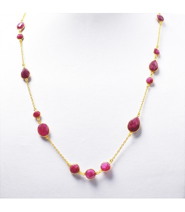 Collar en Plata y Rubies