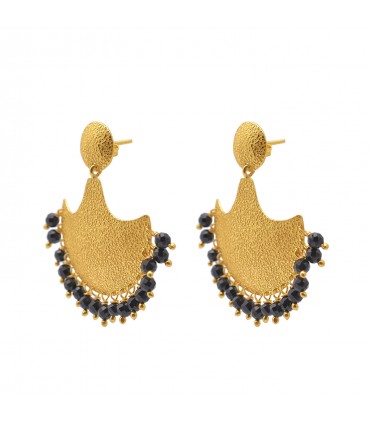 Pendientes en Plata y Onix