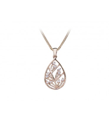 Colgante Retoños en Plata y circonitas