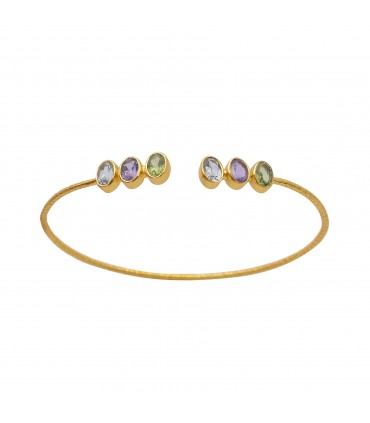 Pulsera en Plata y baño de oro