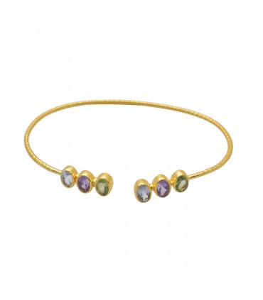 Pulsera en Plata y baño de oro