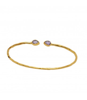 Pulsera en plata con baño de oro
