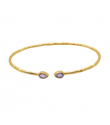 Pulsera en plata con baño de oro