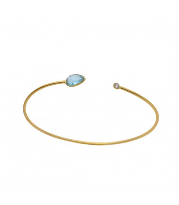Pulsera en plata con baño de oro