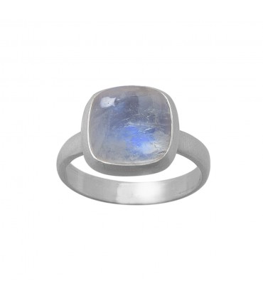 Anillo en plata y labradorita