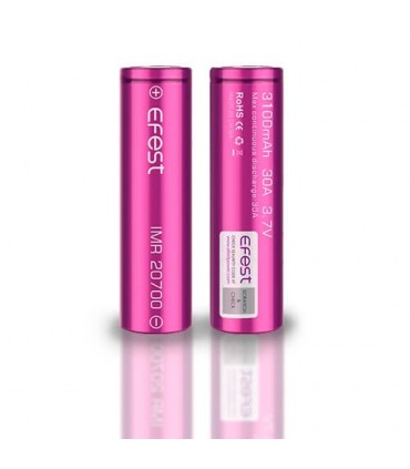 Batería Efest IMR 20700 3100mAh 30A Flat Top (PACK 2)