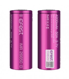 Batería Efest IMR 26650 4200mAh 50A (Pack 2)