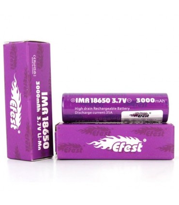 Batería Efest IMR 18650 3000mAh 35A (Pack 2)