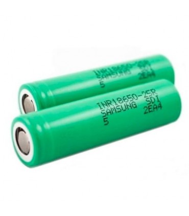 Samsung INR 18650 25R 2500mAh 20A (Pack 2)